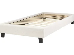 Seng uden hovedgærde Boucle ROANNE 90 x 200 cm Lys Beige