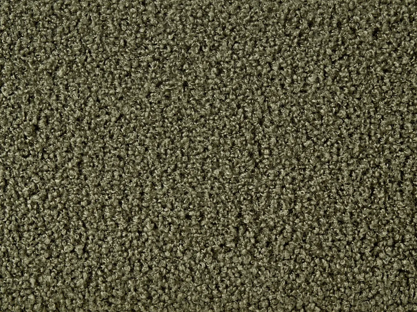 Seng uden hovedgærde Boucle ROANNE 90 x 200 cm Mørkegrøn