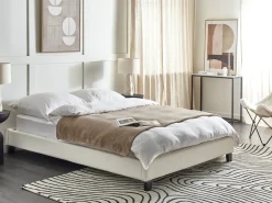 Seng uden hovedgærde ROANNE 140 x 200 cm Lys Beige