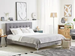 Seng Velour AMBERT 160 x 200 cm Grå