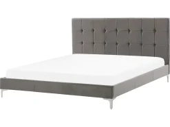 Seng Velour AMBERT 160 x 200 cm Grå