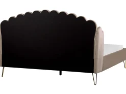 Seng Velour AMBILLOU 180 x 200 cm Brungrå