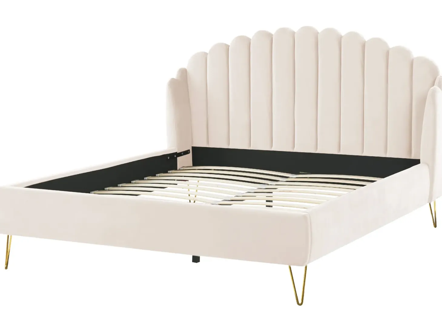 Seng Velour AMBILLOU 180 x 200 cm Lys Beige