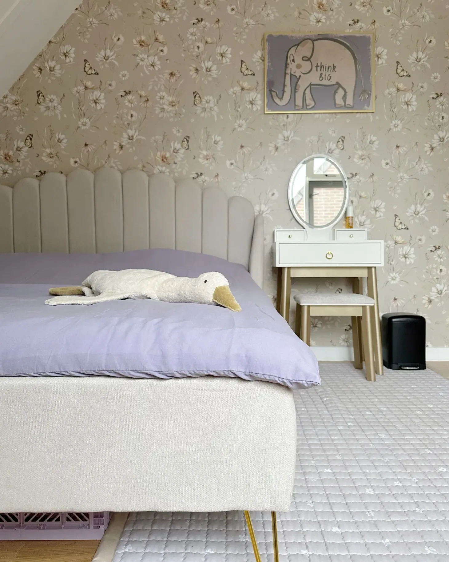 Seng Velour AMBILLOU 180 x 200 cm Lys Beige