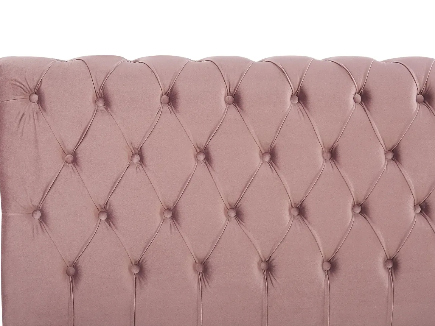 Seng Velour AVALLON 180 x 200 cm Lyserød