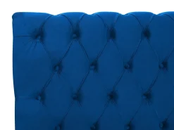 Seng Velour AVALLON 180 x 200 cm Navy Blå