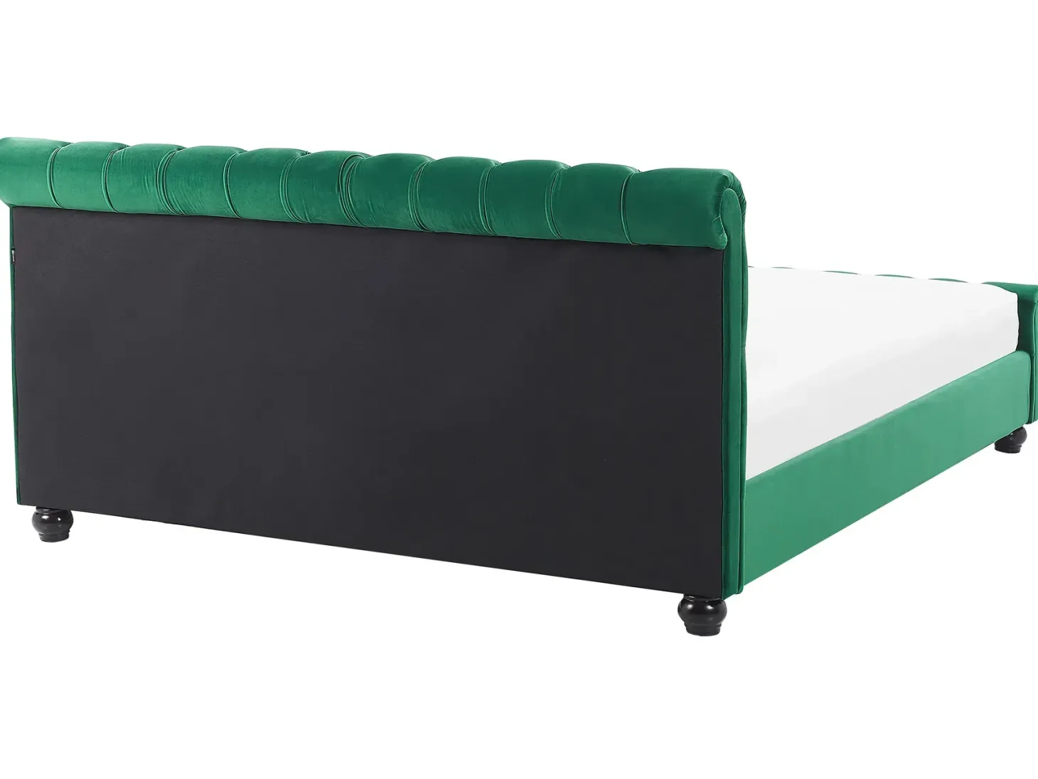 Seng Velour AVALLON 180 x 200 cm Smaragdgrøn