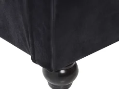 Seng Velour AVALLON 180 x 200 cm Sort