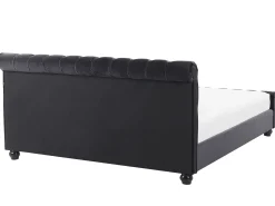 Seng Velour AVALLON 180 x 200 cm Sort