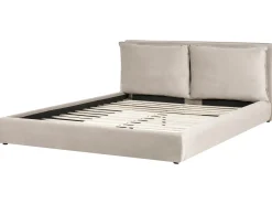 Seng Velour BAJONNA 180 x 200 cm Brungrå