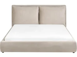 Seng Velour BAJONNA 160 x 200 cm Brungrå