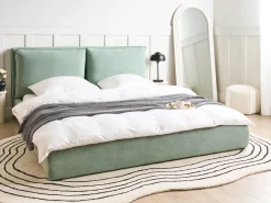 Seng Velour BAJONNA 180 x 200 cm Mintgrøn