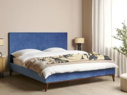 Seng Velour BAYONNE 180 x 200 cm Blå