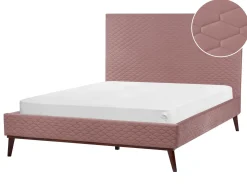 Seng Velour BAYONNE 140 x 200 cm Lyserød