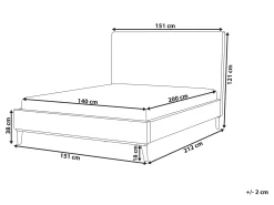 Seng Velour BAYONNE 140 x 200 cm Lyserød