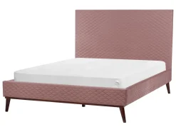 Seng Velour BAYONNE 140 x 200 cm Lyserød