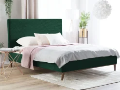 Seng Velour BAYONNE 140 x 200 cm Mørkegrøn