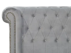 Seng Velour CAVAILLON 180 x 200 cm Lysegrå