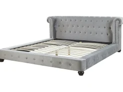 Seng Velour CAVAILLON 180 x 200 cm Lysegrå