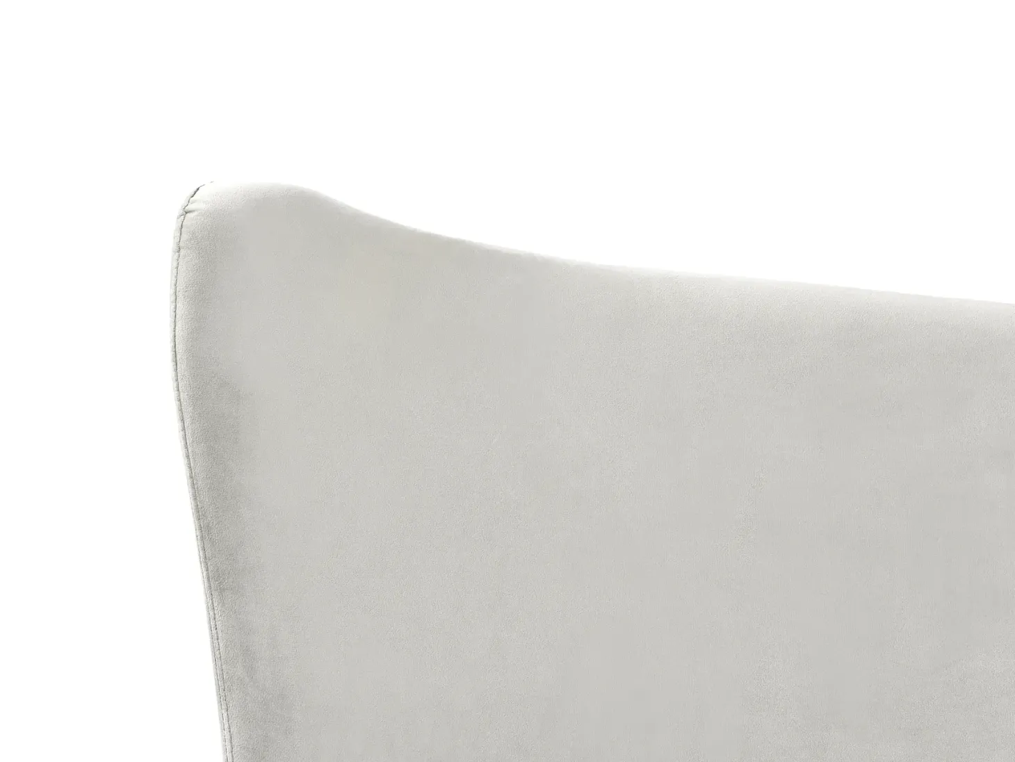 Seng Velour CHALEIX 180 x 200 cm Lysegrå