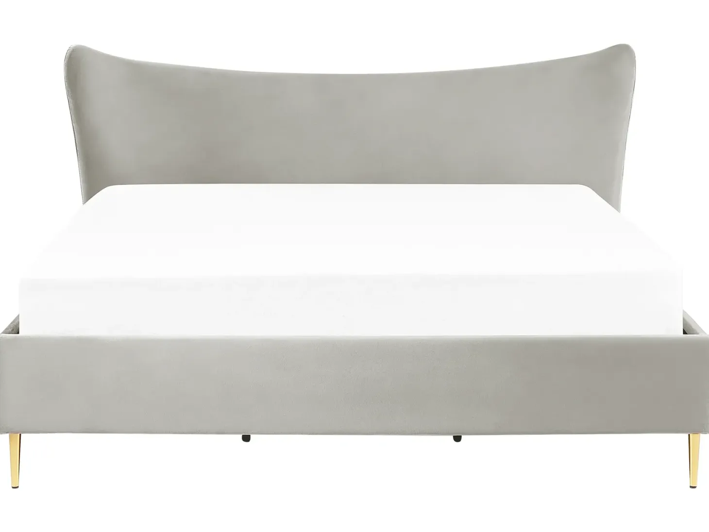 Seng Velour CHALEIX 180 x 200 cm Lysegrå