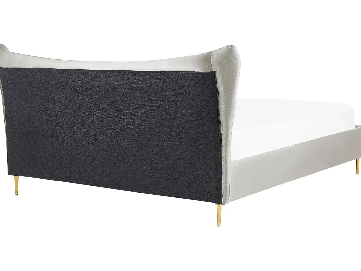 Seng Velour CHALEIX 180 x 200 cm Lysegrå