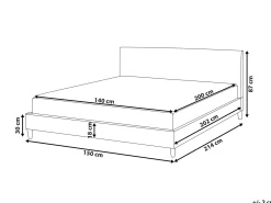 Seng Velour FITOU 140 x 200 cm Lyserød