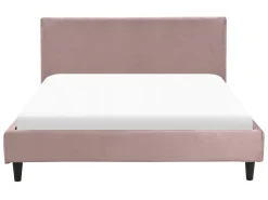 Seng Velour FITOU 140 x 200 cm Lyserød