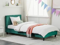 Seng Velour FITOU 90 x 200 cm Mørkegrøn