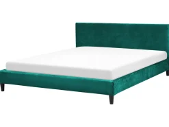 Seng Velour FITOU 180 x 200 cm Mørkegrøn