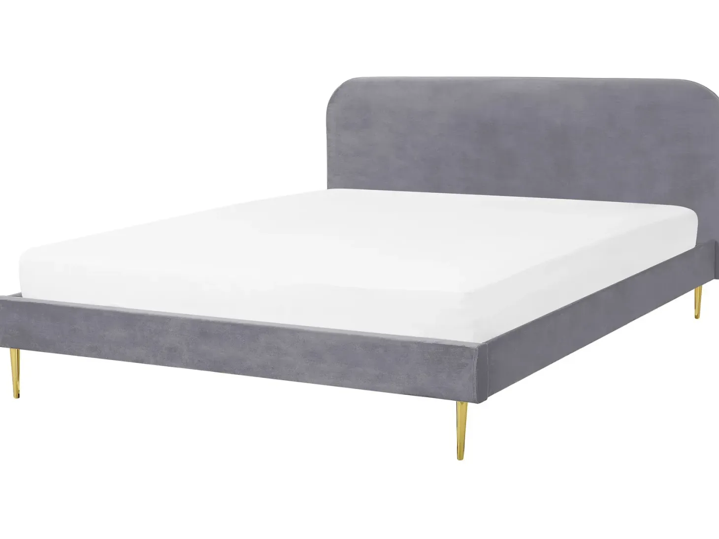 Seng Velour FLAYAT 180 x 200 cm Grå