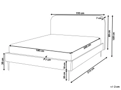 Seng Velour FLAYAT 180 x 200 cm Gul