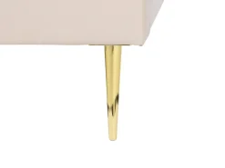 Seng Velour FLAYAT 160 x 200 cm Lys Beige