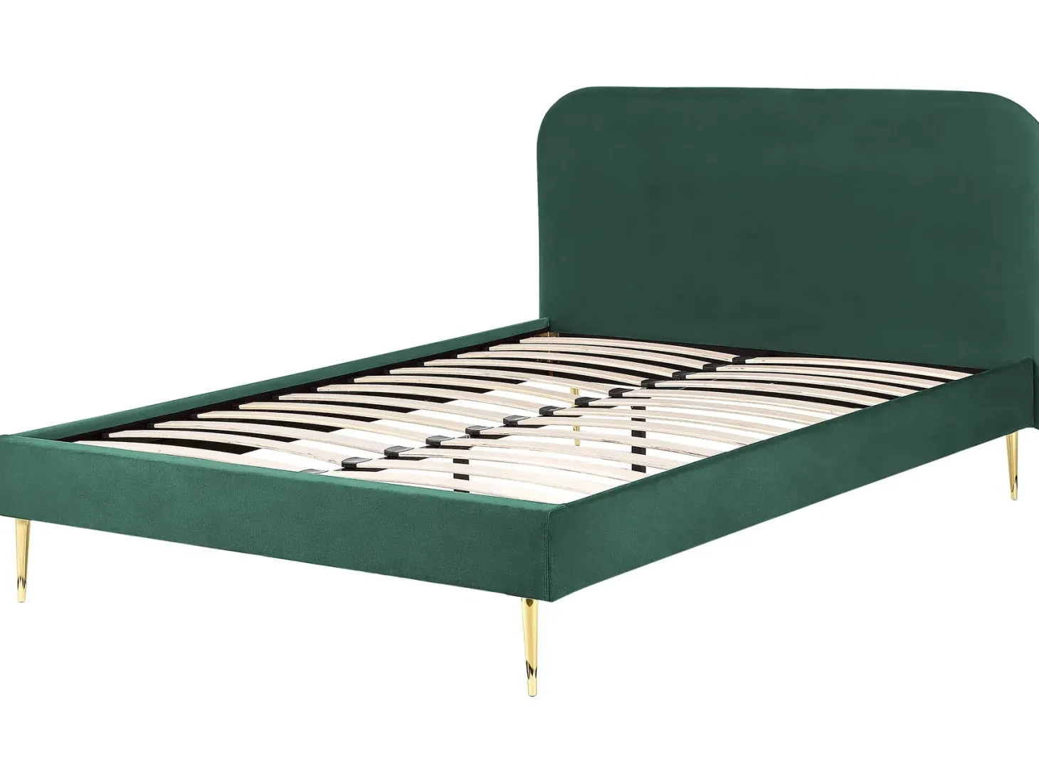 Seng Velour FLAYAT 160 x 200 cm Smaragdgrøn