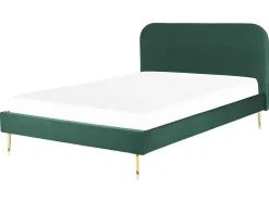 Seng Velour FLAYAT 160 x 200 cm Smaragdgrøn