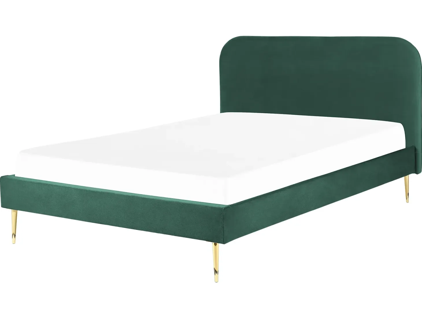 Seng Velour FLAYAT 160 x 200 cm Smaragdgrøn