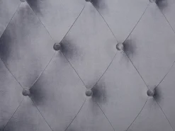 Seng Velour FORBACH 180 x 200 cm Grå