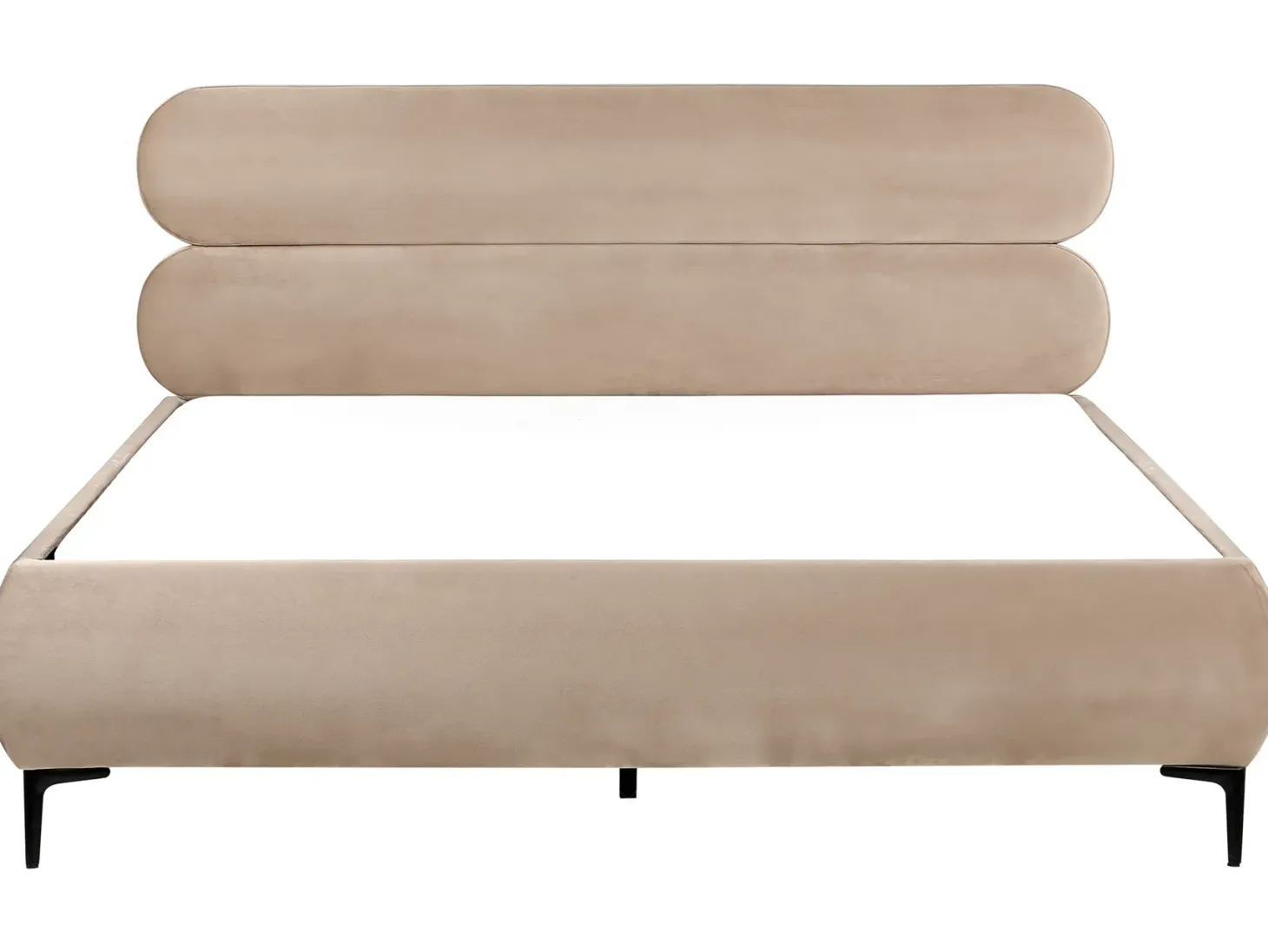 Seng Velour LESSAY 180 x 200 cm Brungrå