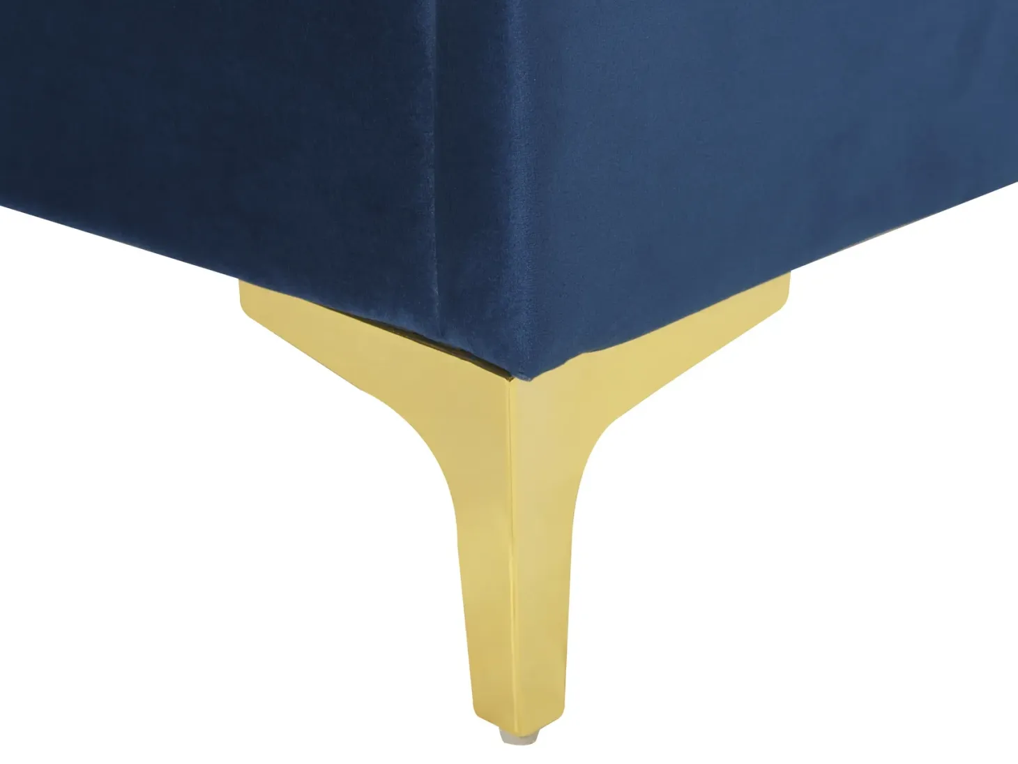 Seng Velour LIMOUX 180 x 200 cm Navy Blå
