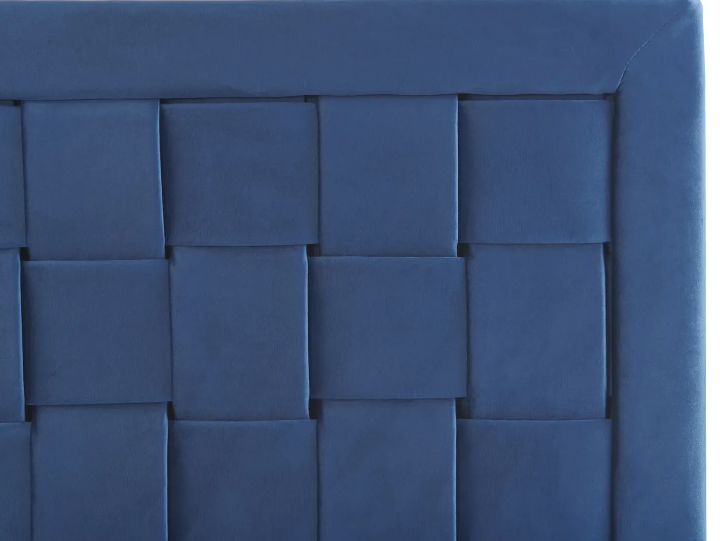 Seng Velour LIMOUX 180 x 200 cm Navy Blå