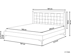 Seng Velour LIMOUX 180 x 200 cm Sort