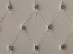 Seng Velour LUBBON 180 x 200 cm Lysegrå