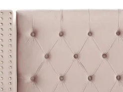 Seng Velour LUBBON 180 x 200 cm Pastellrosa