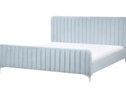 Seng Velour LUNAN 180 x 200 cm Himmelblå