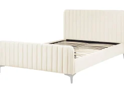 Seng Velour LUNAN 140 x 200 cm Lys Beige