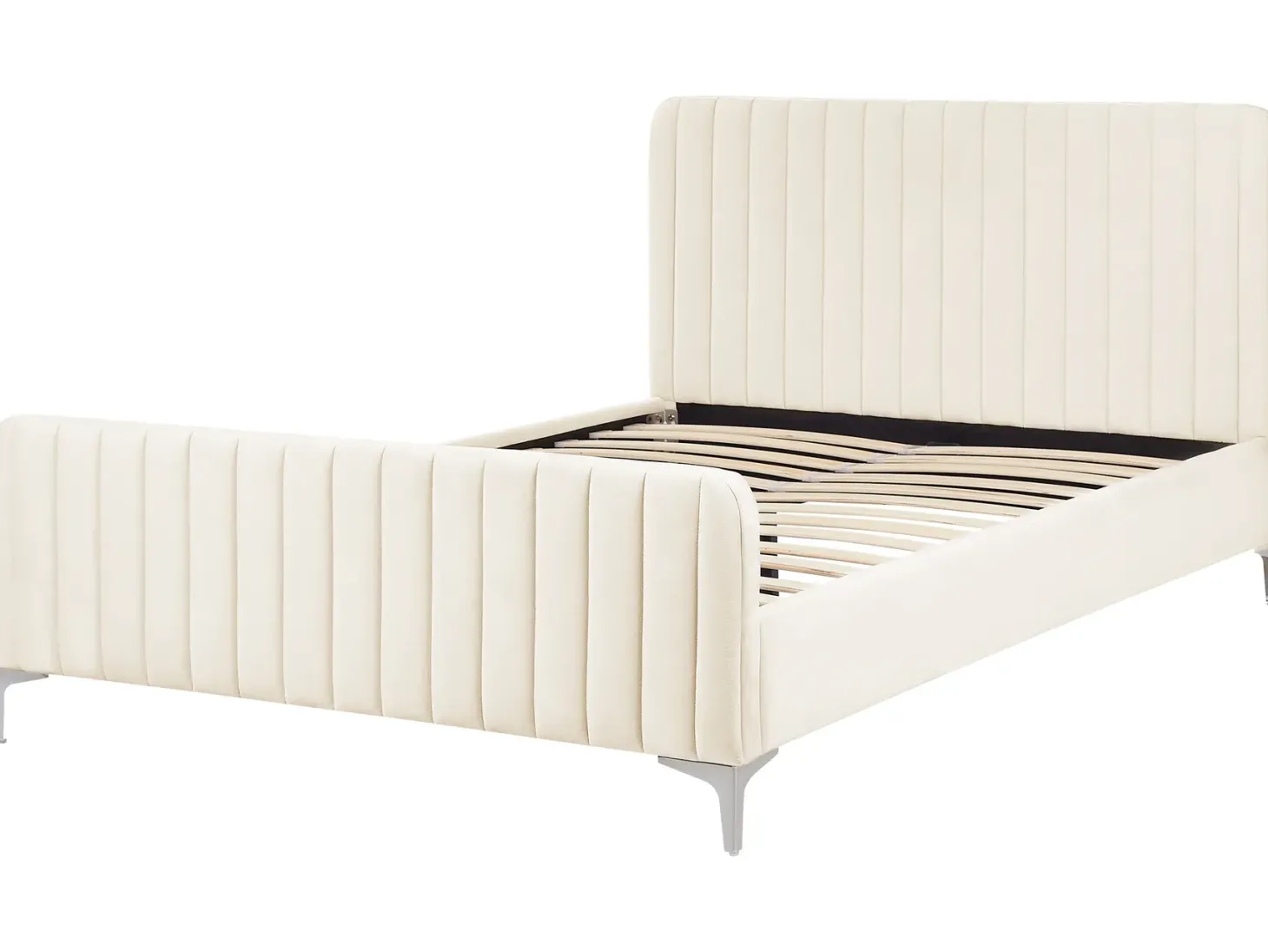 Seng Velour LUNAN 140 x 200 cm Lys Beige