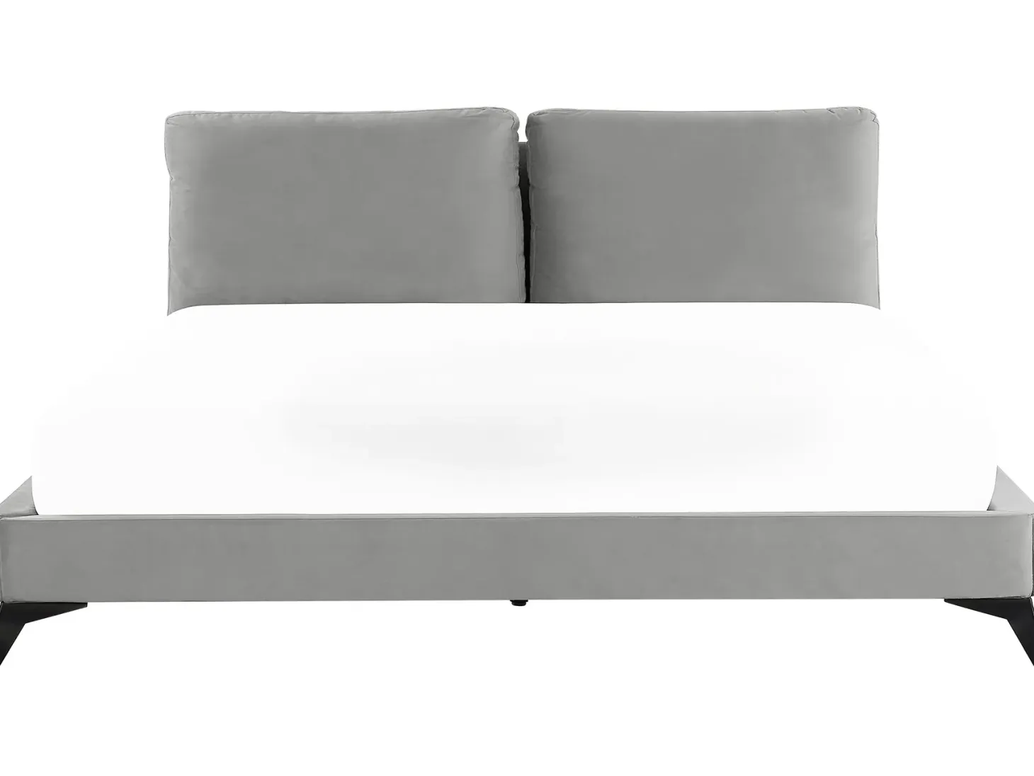Seng Velour MELLE 180 x 200 cm Grå