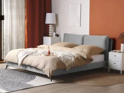 Seng Velour MELLE 180 x 200 cm Grå