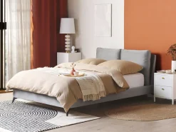 Seng Velour MELLE 140 x 200 cm Grå