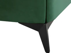 Seng Velour MELLE 180 x 200 cm Smaragdgrøn